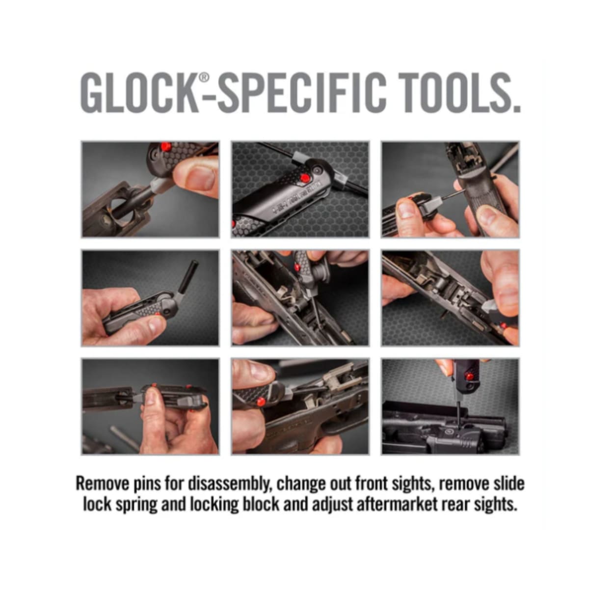 Herramienta Real Avid modelo 4-in-1 Tool For Glock, #AVGLOCK419