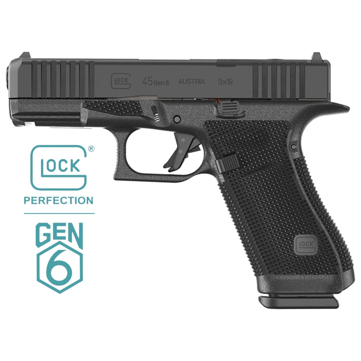 Pistola cal 9 mm Glock mod 45 Optic Ready, Gen61