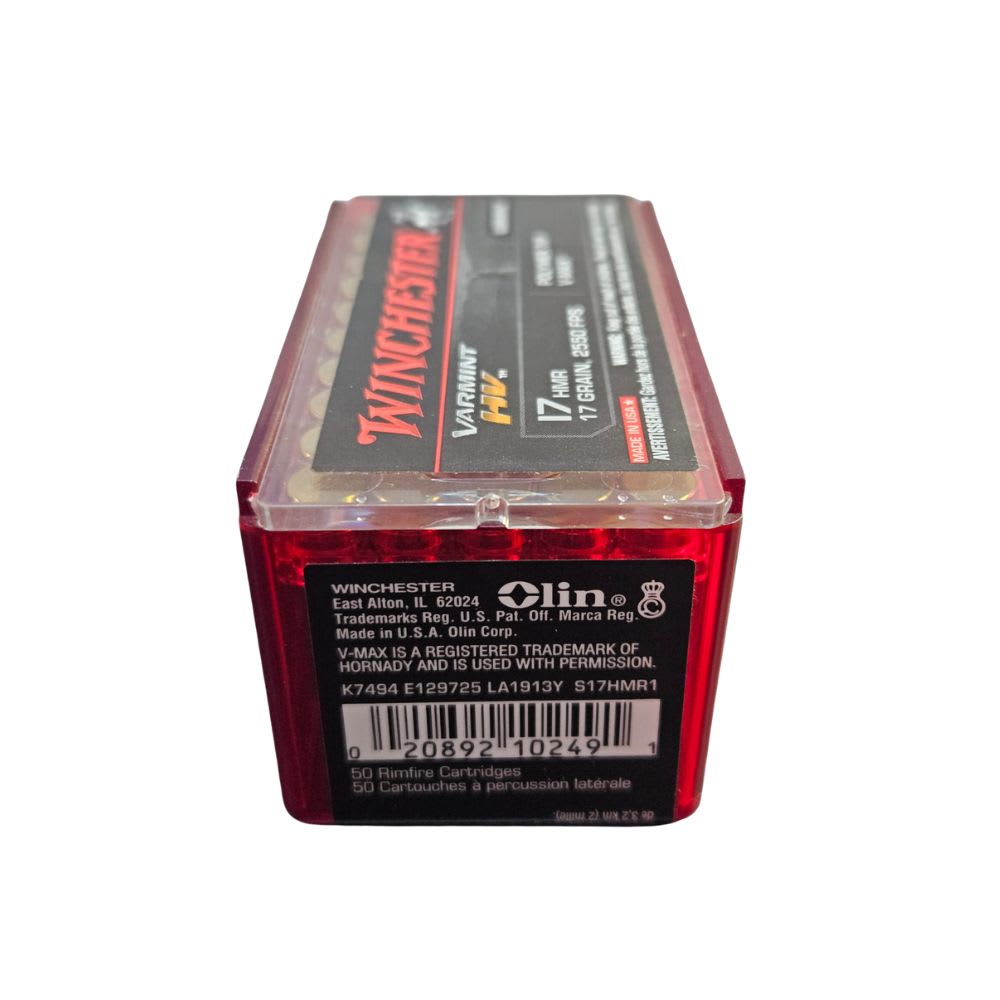 BALA cal 17HMR caja 50 Un. marca Winchester3