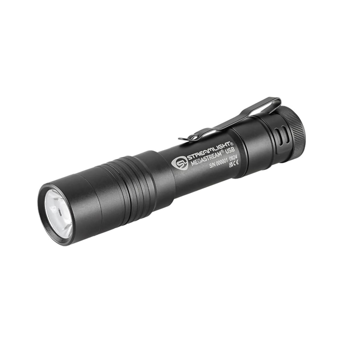 Linterna MegaStream USB incluye una bateria recargable SL-B34 ,cable USB-C y holster , color negra #66210 0