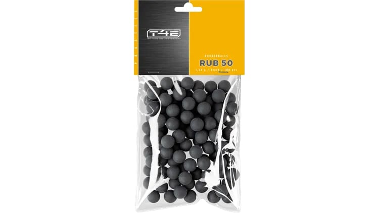 Balines de practica RUB 50 Rubberballs .50 BLK 1,23 g 100 pcs1