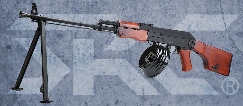 Réplica AEG SRC SR-47 RPK Full Metal con Tambor Eléctrico Cal. 6 mm1