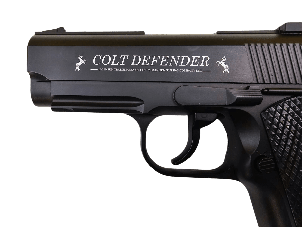 Pistola CO2 Umarex Colt Defender Cal. 4.5 mm BB – 16 Disparos Full Metal (#5.8310)4
