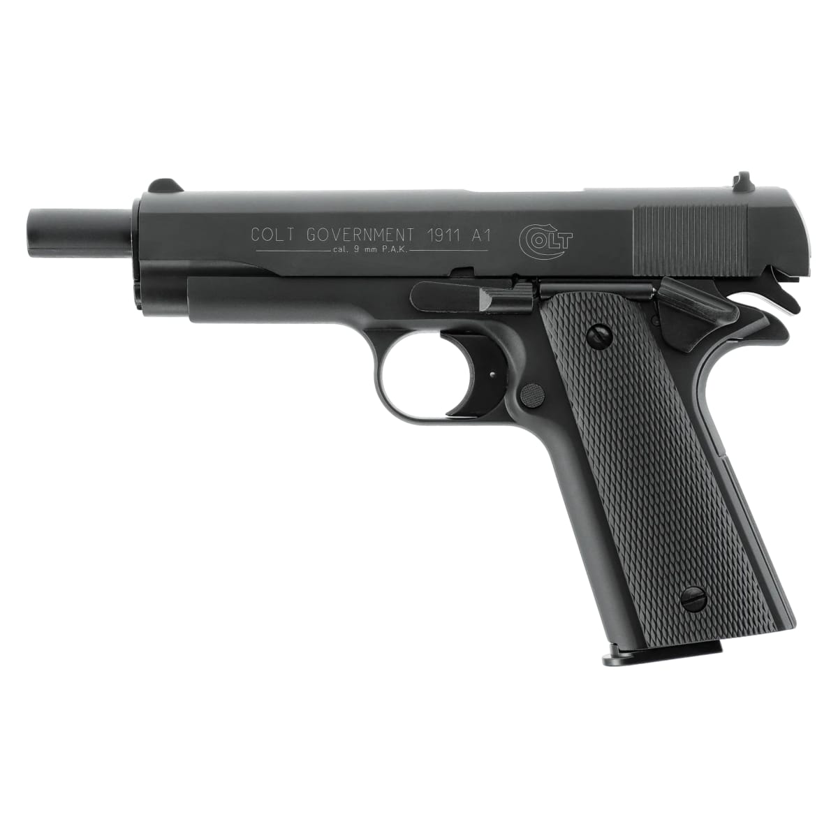 Pistola de Fogueo Umarex Colt Government 1911 A1 cal 9 mm PAK Negra 8 tiros #317.02.302