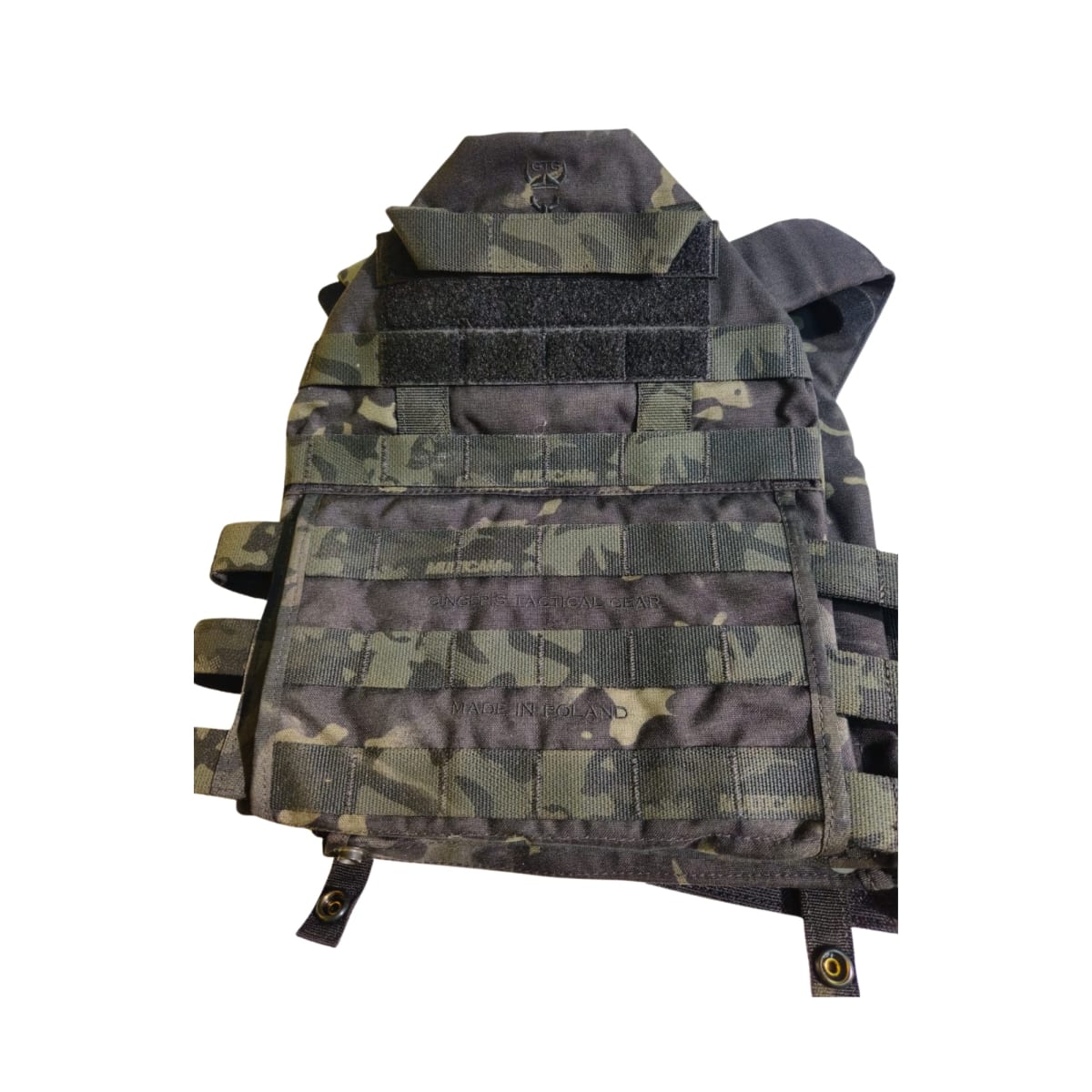 GTG Chaleco GPC Kangaroo + Skeleton Multicam Black Talla M3