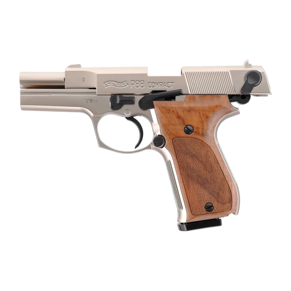 Pistola de Fogueo Umarex Walther P88 Níquel cal 9 mm PAK 10 tiros #316.02.032