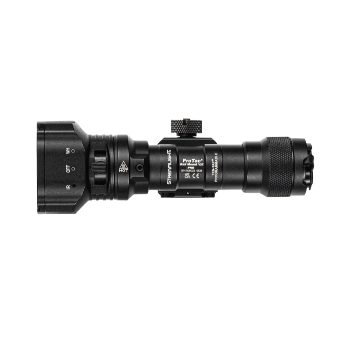 Linterna ProTac Rail Mount VIR USB Pro, incluye Jack Cap®, M-LOK® Kit, switch remoto, hardware kit, 2.5 mm llave Allen, (1)bateria recargable SL-B26 y cable USB de 101.6 cm #881393