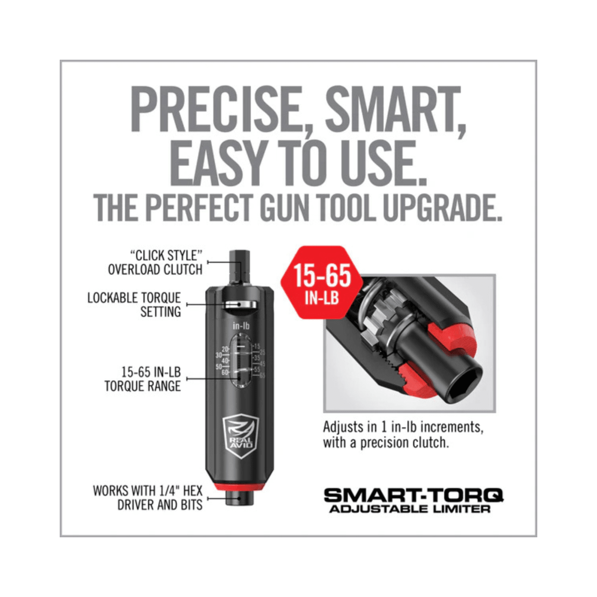 Herramienta Real Avid modelo Smart-Torq Adjustable Limiter & X3 Driver Kit, #AVSTALX3KIT4