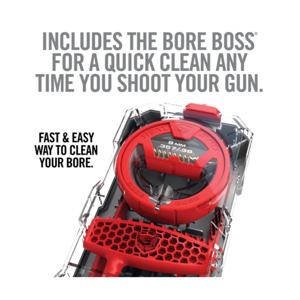 Herramienta Real Avid modelo Gun Boss Multi-Kit - .357CAL/.38CAL/9MM, #AVGBMK9MM4