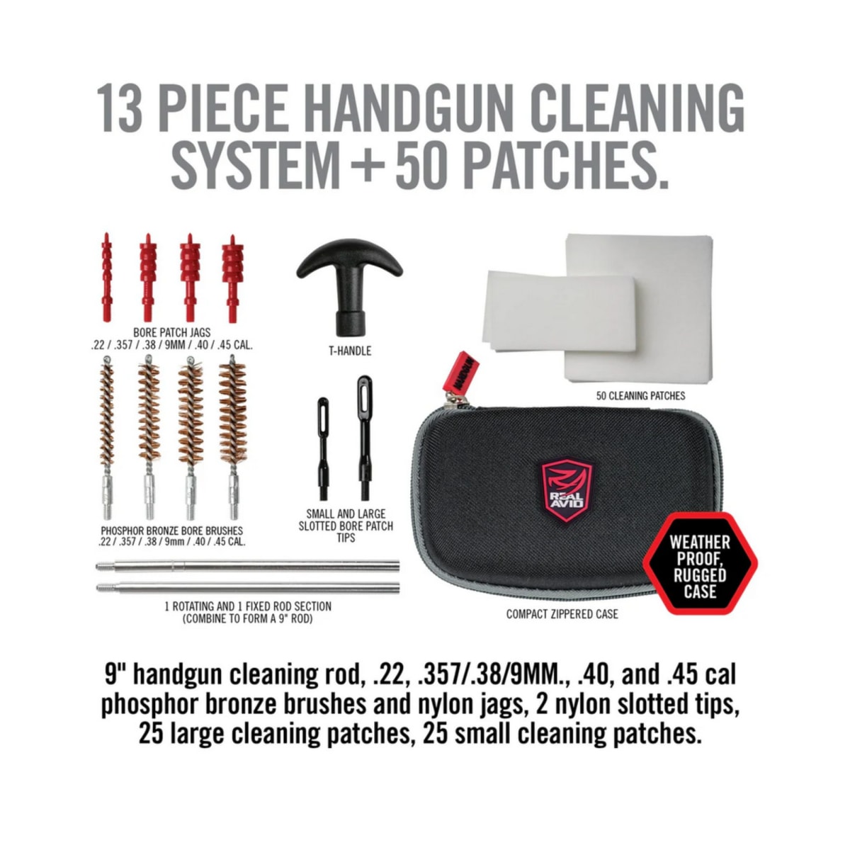 Herramienta Real Avid modelo Gun Boss - Handgun Cleaning Kit, #AVGCK310-P4