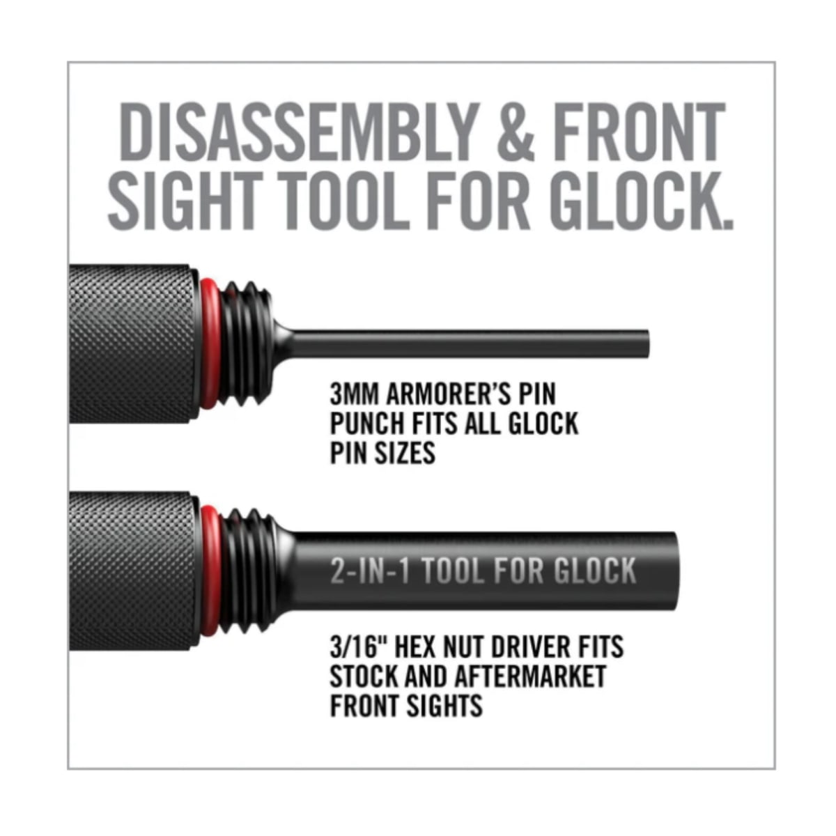 Herramienta Real Avid modelo 2-in-1 Tool For Glock, #AVGLOCK214