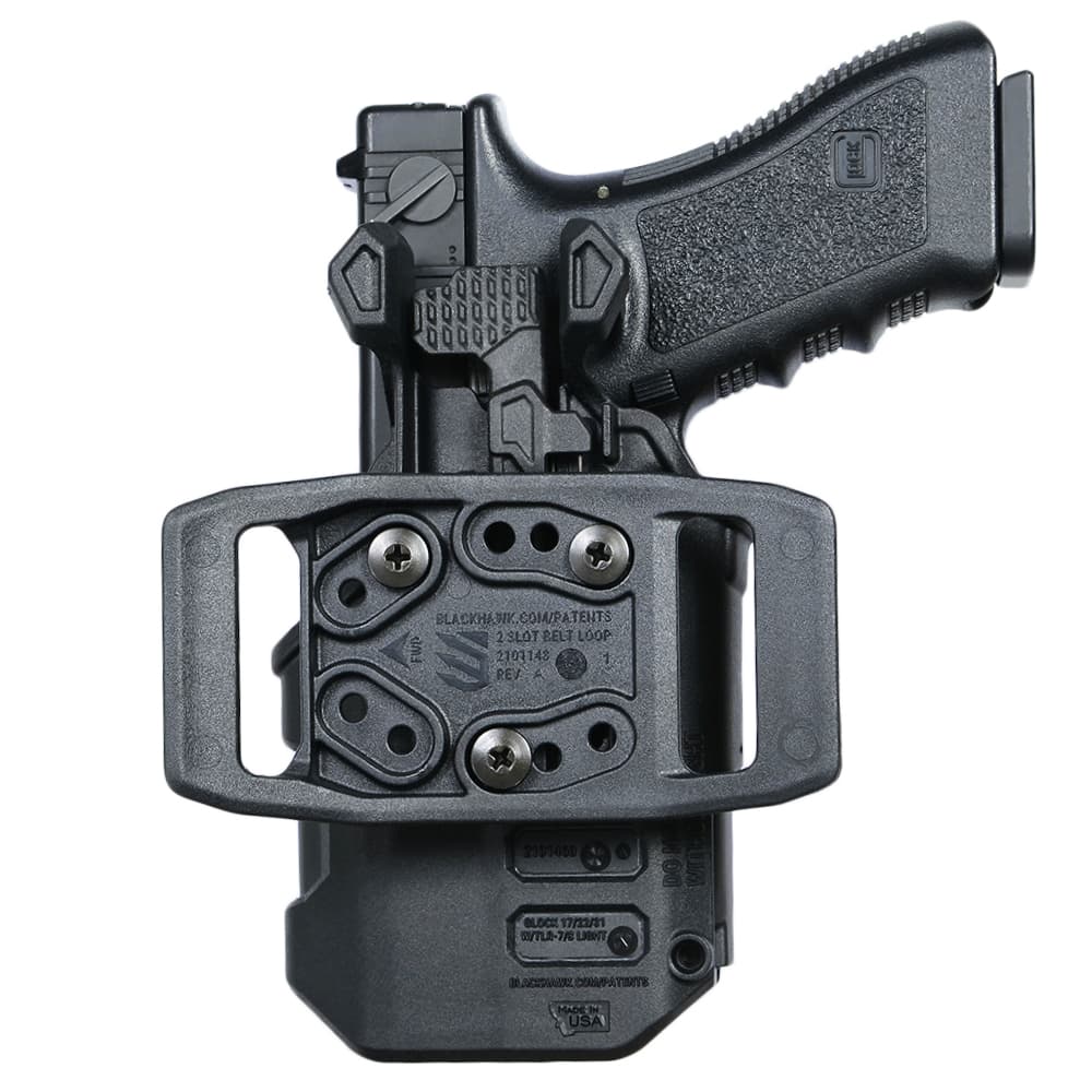 Holster BlackHawk T-Series L2C LB - TLR 7/8 - Glock 17 / 19 / 22 / 23 / 31 / 32 / 45 RH #410200BKR5