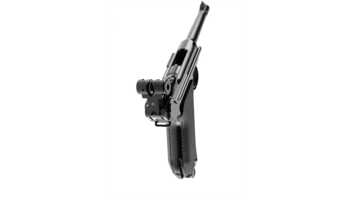 Pistola cal. 4,5 mm modelo Legends P08, color negro, BB CO2, 3,0 J 20R, #5.81425