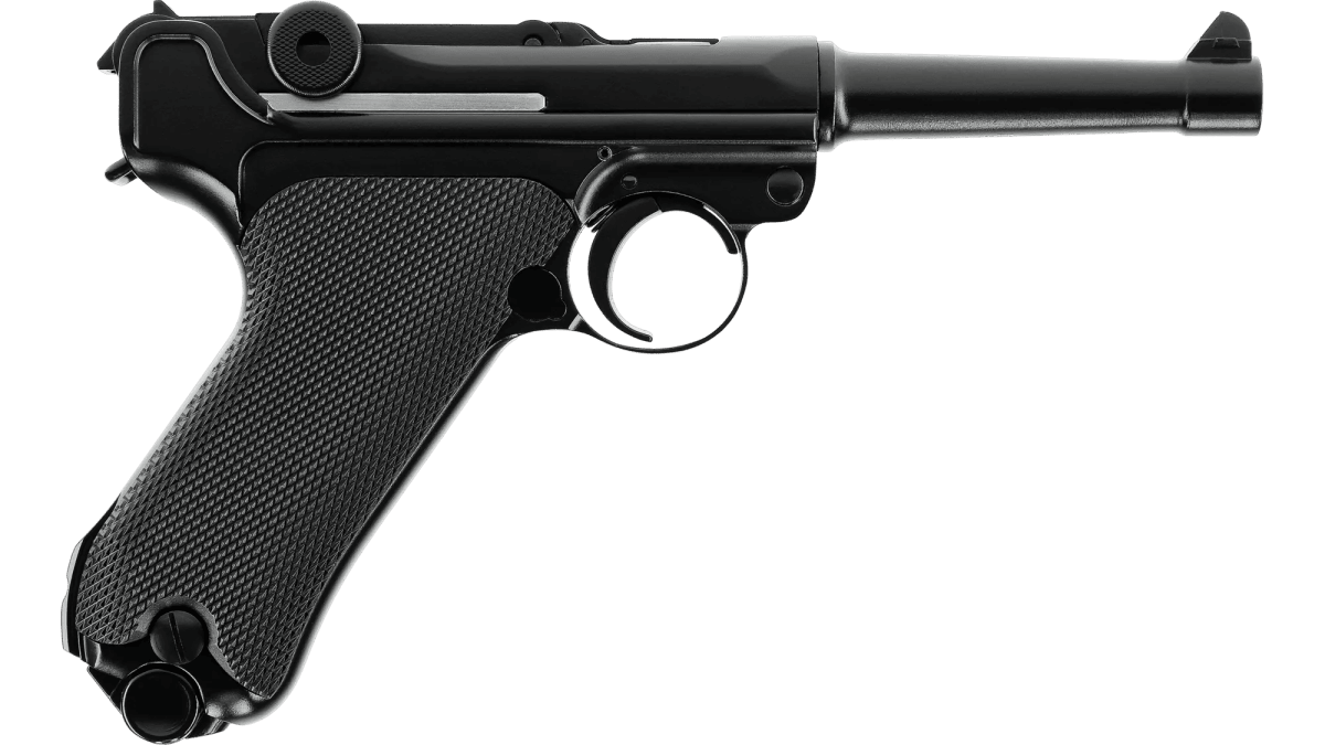 Pistola cal. 4,5 mm modelo Legends P08, color negro, BB CO2, 3,0 J 20R, #5.81422