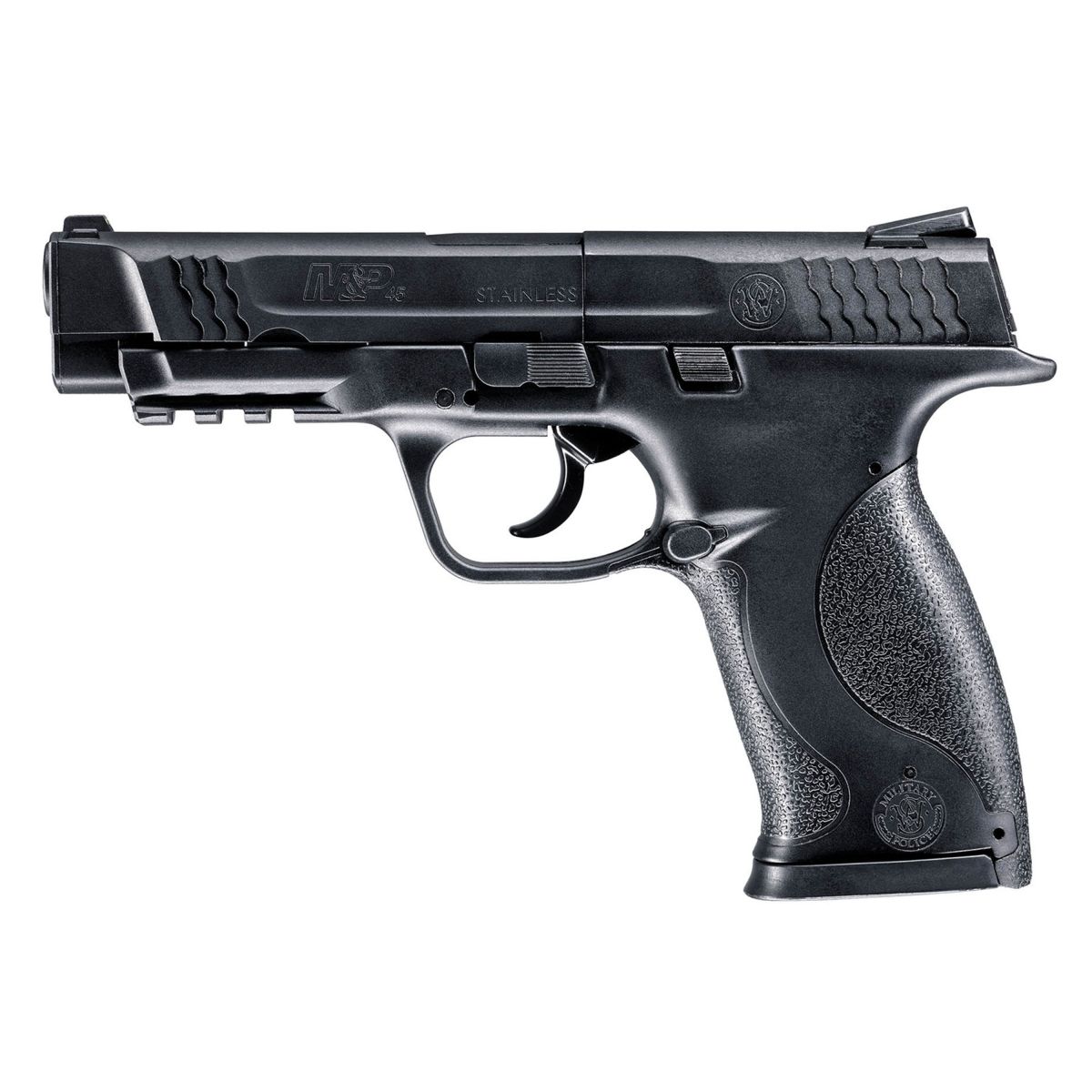 Pistola CO2 Umarex Smith & Wesson M&P45 Cal. 4.5 mm Postón – 8 Disparos (#5.8392)1