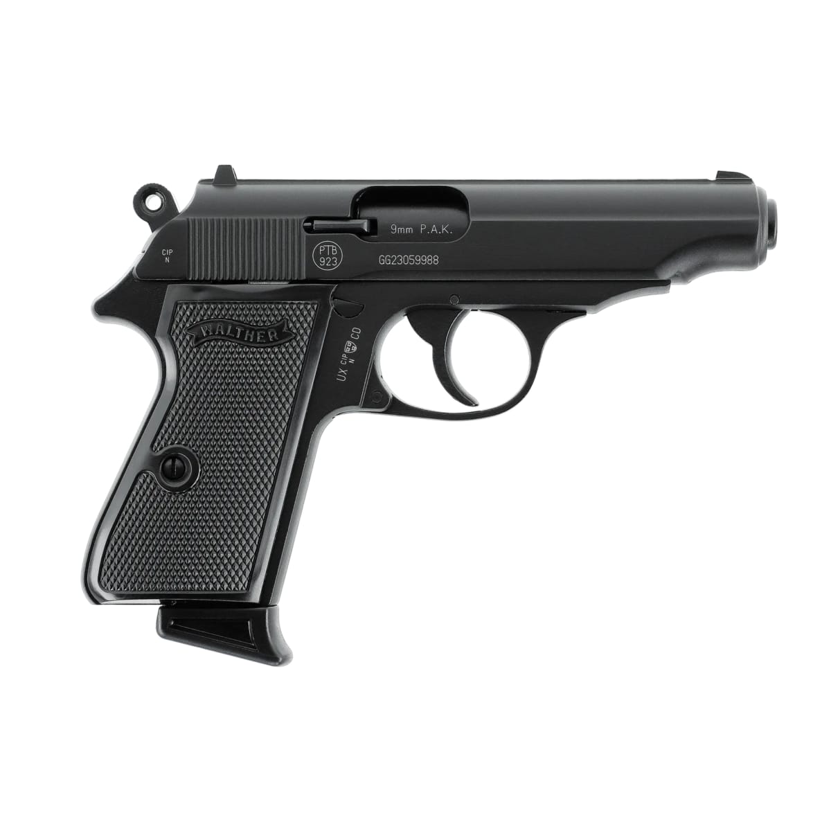 Pistola de Fogueo Umarex Walther PP cal 9 mm PAK 7 tiros #315.02.004