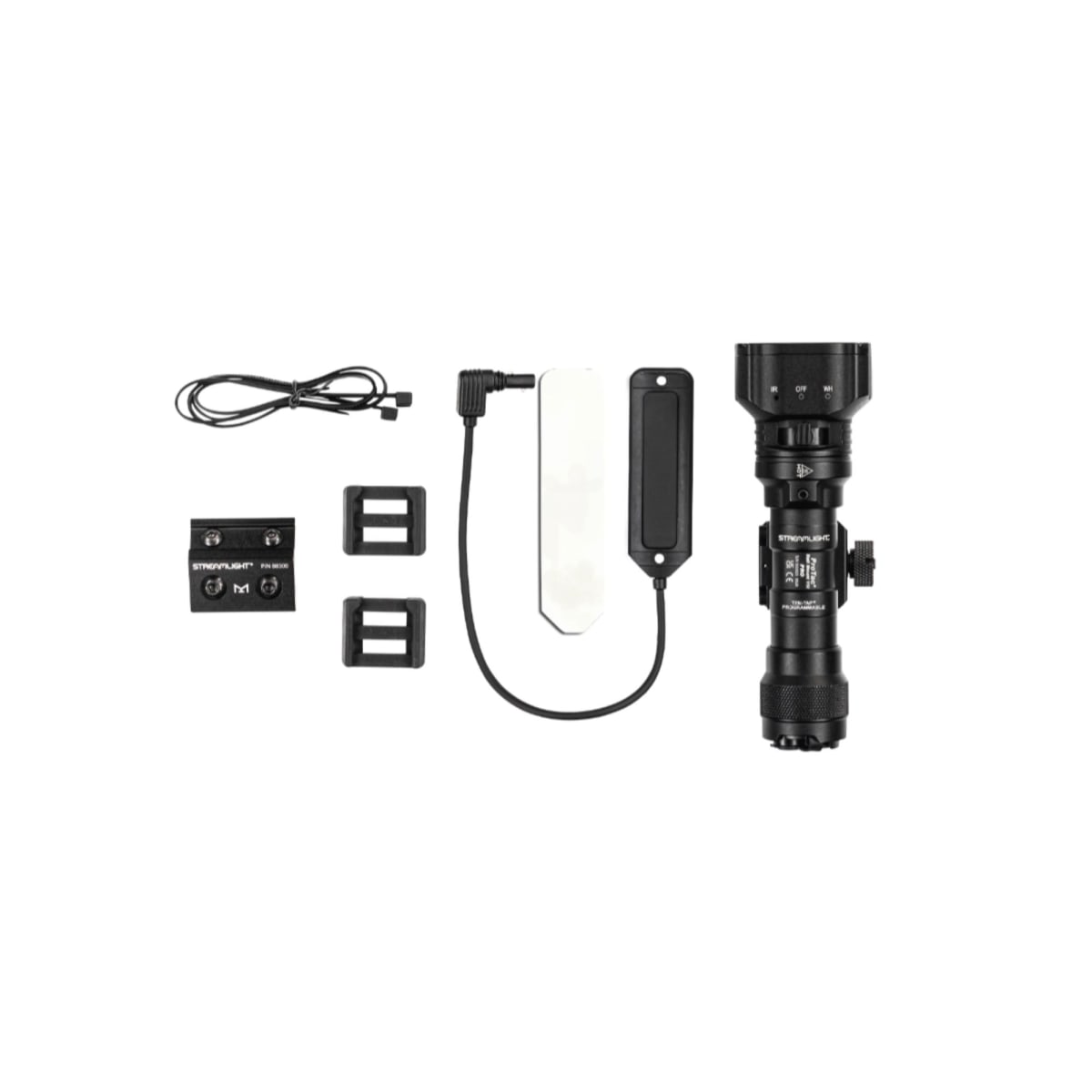 Linterna ProTac Rail Mount VIR USB Pro, incluye Jack Cap®, M-LOK® Kit, switch remoto, hardware kit, 2.5 mm llave Allen, (1)bateria recargable SL-B26 y cable USB de 101.6 cm #881395