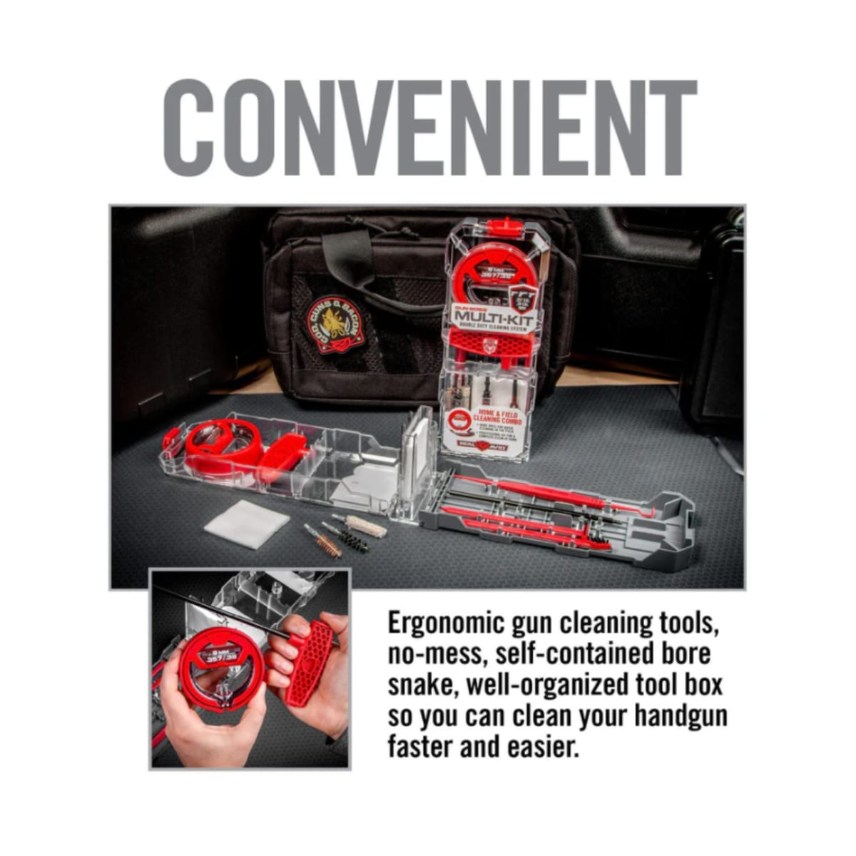Herramienta Real Avid modelo Gun Boss Multi-Kit - .357CAL/.38CAL/9MM, #AVGBMK9MM6