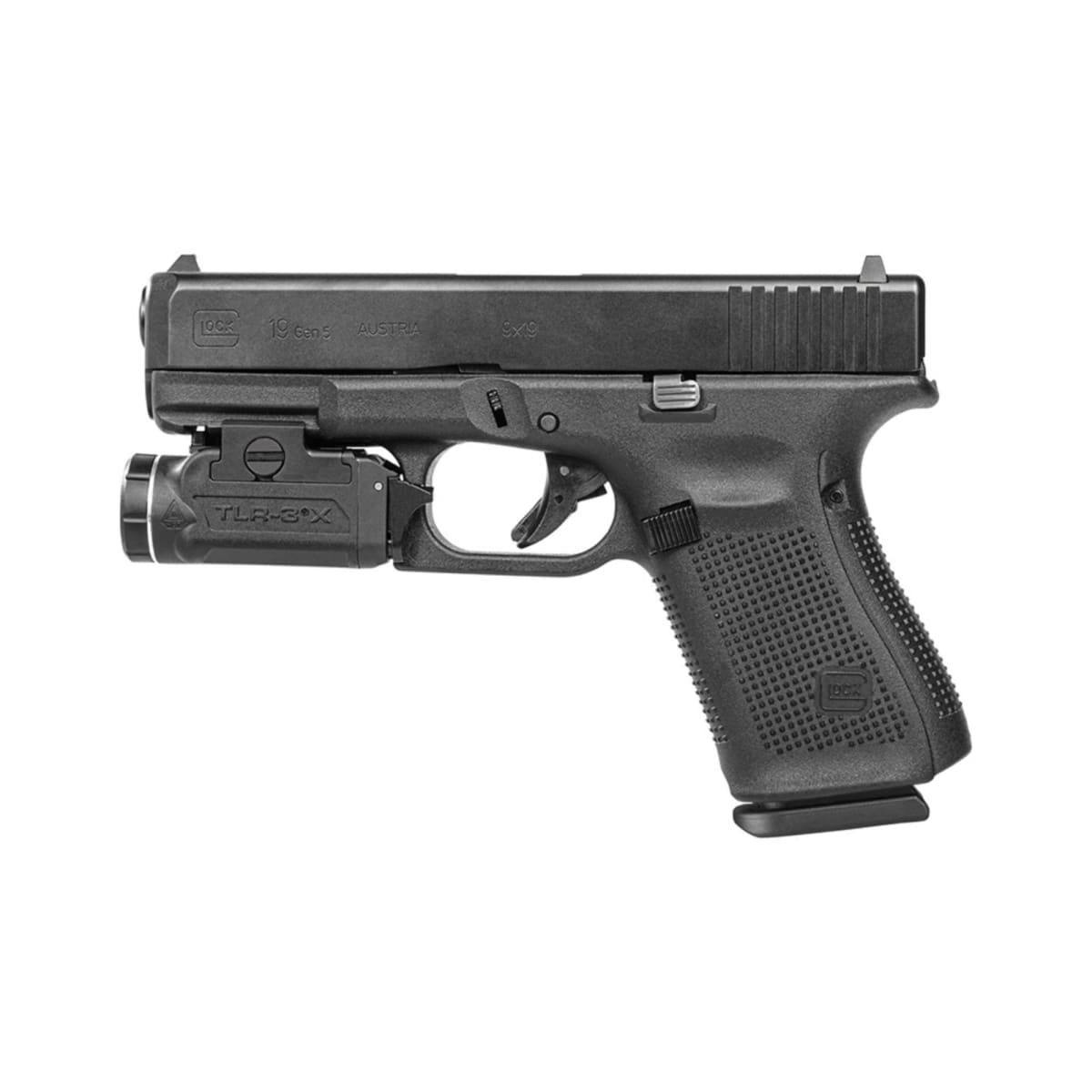 Linterna TLR-3X USB para riel picatinny, color negra, incluye bateria recargable SL-B9 #591016