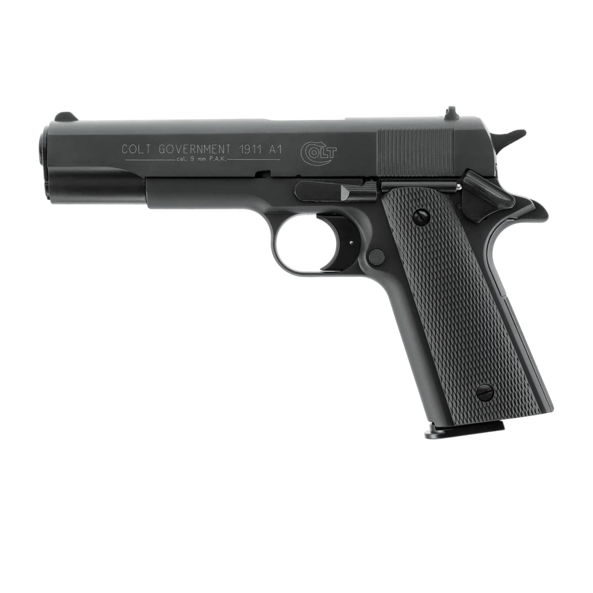 Pistola de Fogueo Umarex Colt Government 1911 A1 cal 9 mm PAK Negra 8 tiros #317.02.304