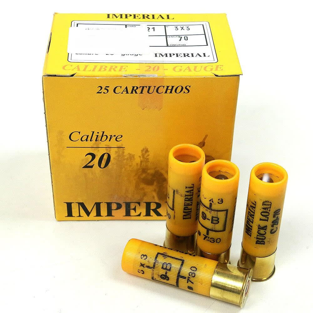 Cartucho Cal 20 Imperial Mun 6, Caja 25 UDS1