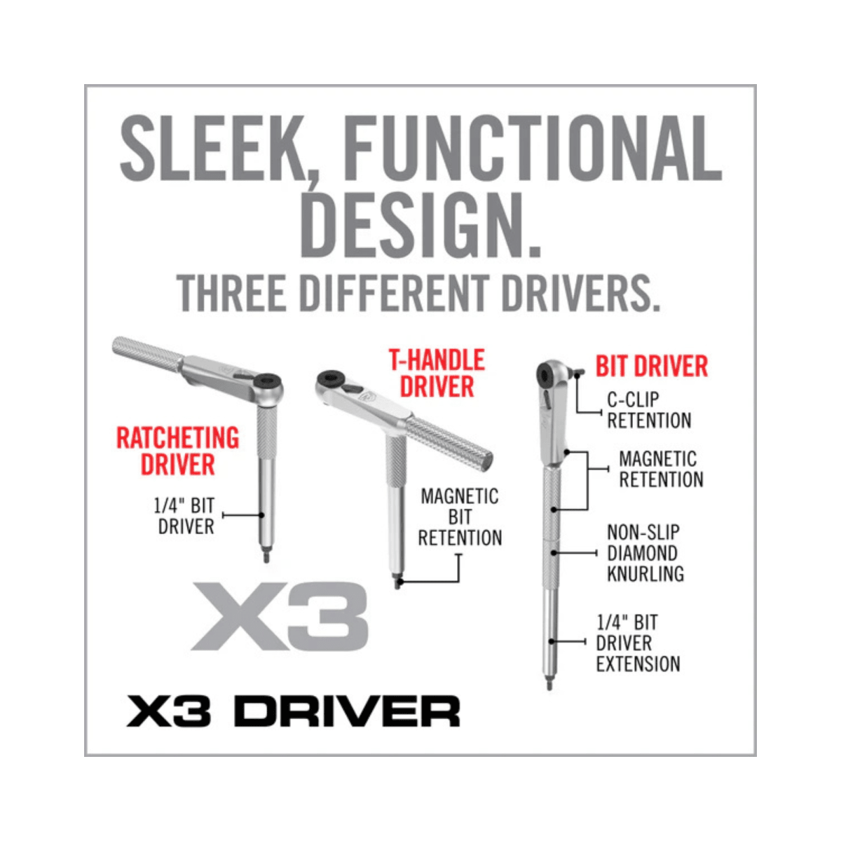 Herramienta Real Avid modelo Smart-Torq Adjustable Limiter & X3 Driver Kit, #AVSTALX3KIT7