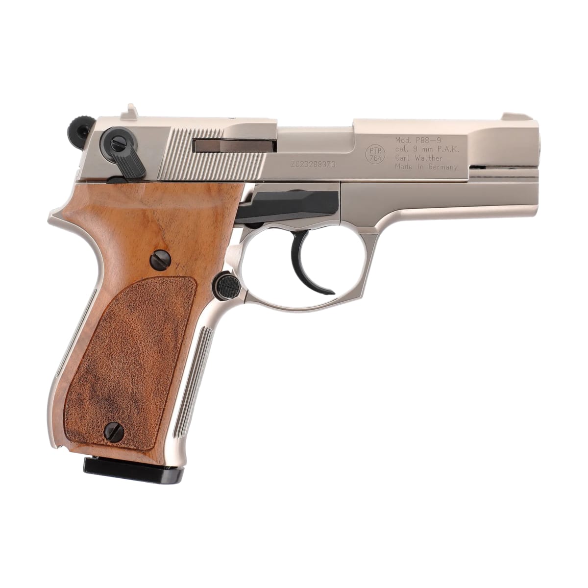 Pistola de Fogueo Umarex Walther P88 Níquel cal 9 mm PAK 10 tiros #316.02.033