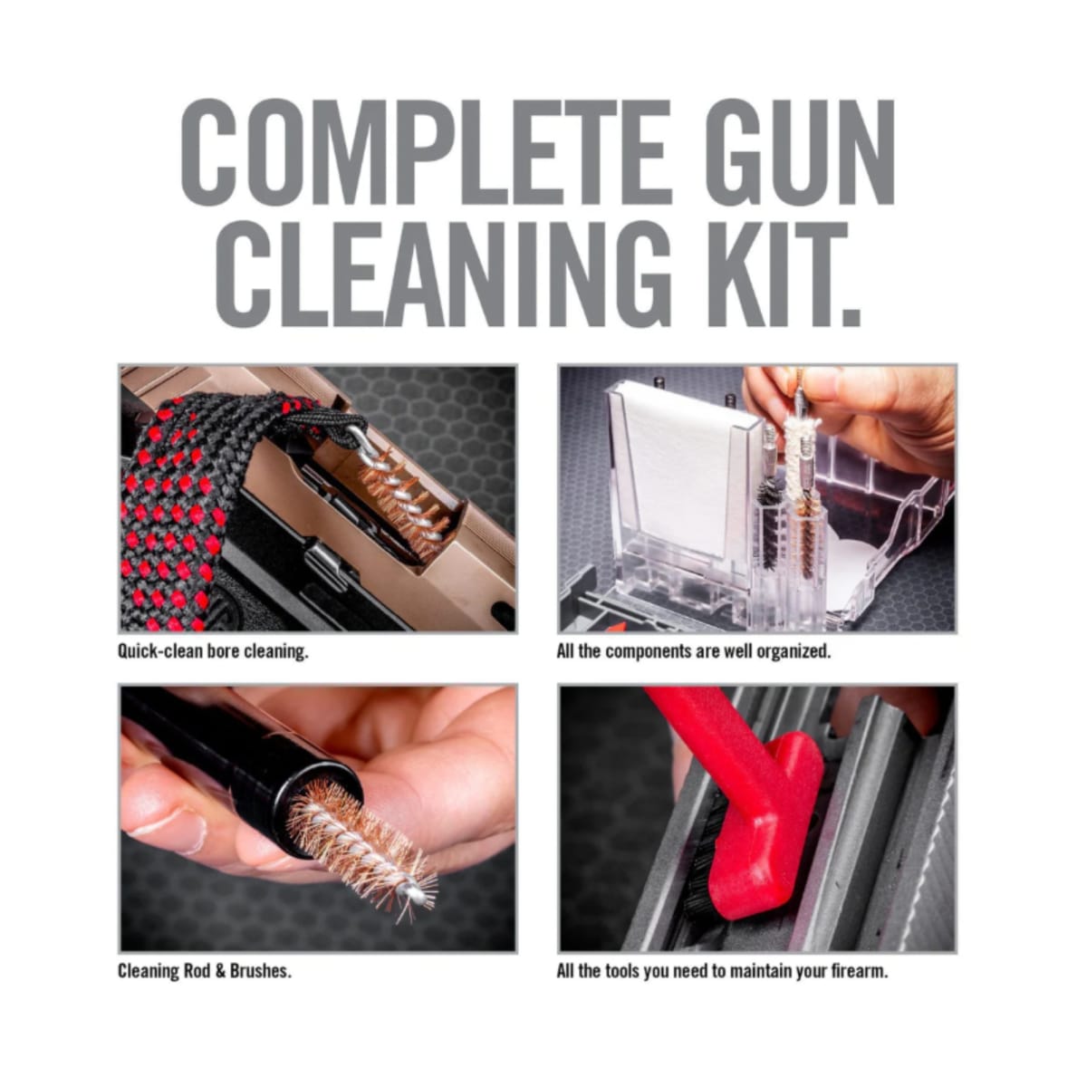 Herramienta Real Avid modelo Gun Boss Multi-Kit - .357CAL/.38CAL/9MM, #AVGBMK9MM7