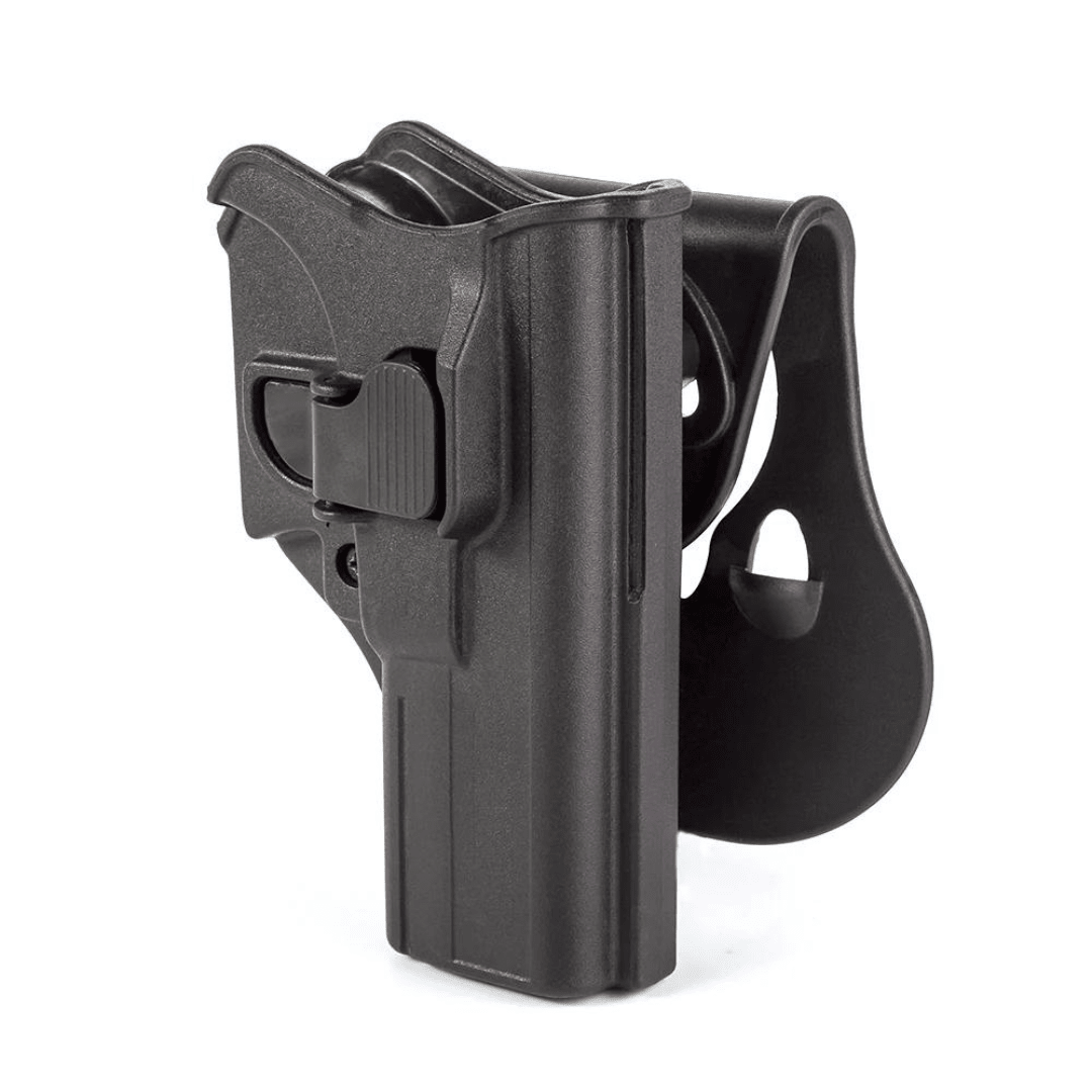 Holster Milfort P/Pistola Glock 17/19/22 Derecha Nivel-2 TIPO PALETA #AT-610202
