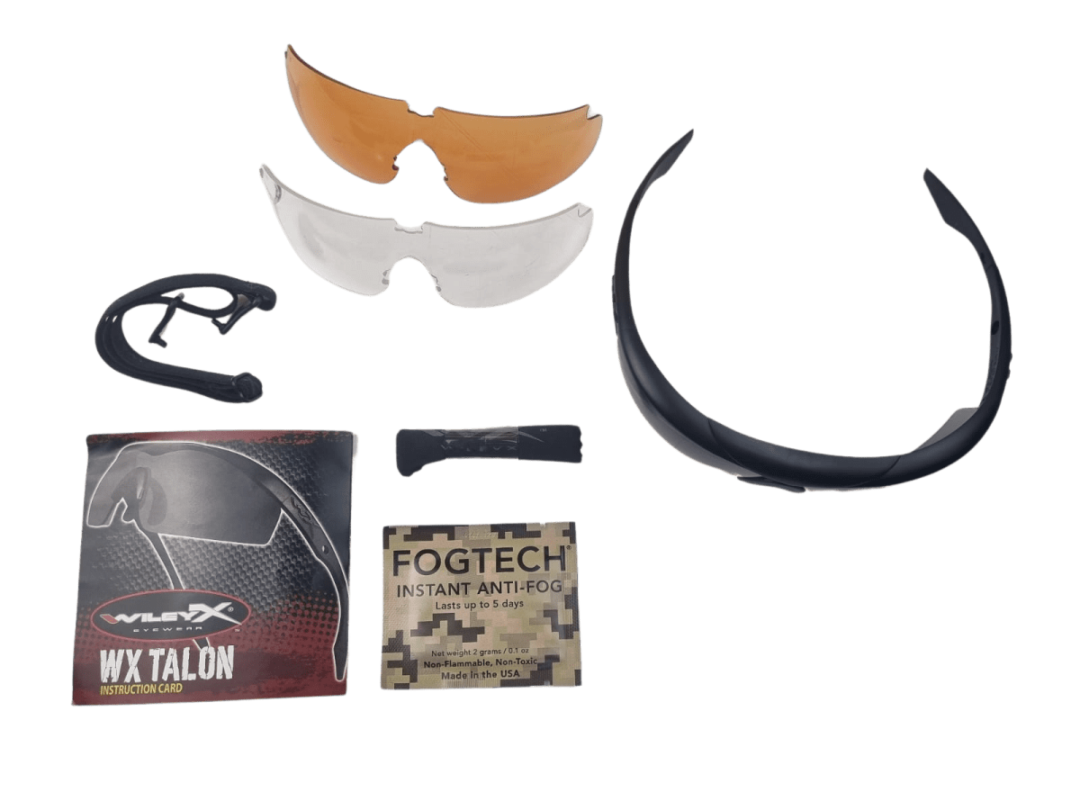 Wiley X TALON 3 micas marco negro2