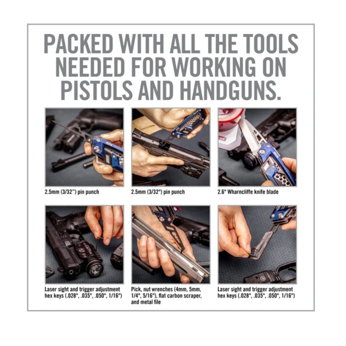 Herramienta Real Avid modelo Gun Tool Edge-Pistol, #AVGTE-P8