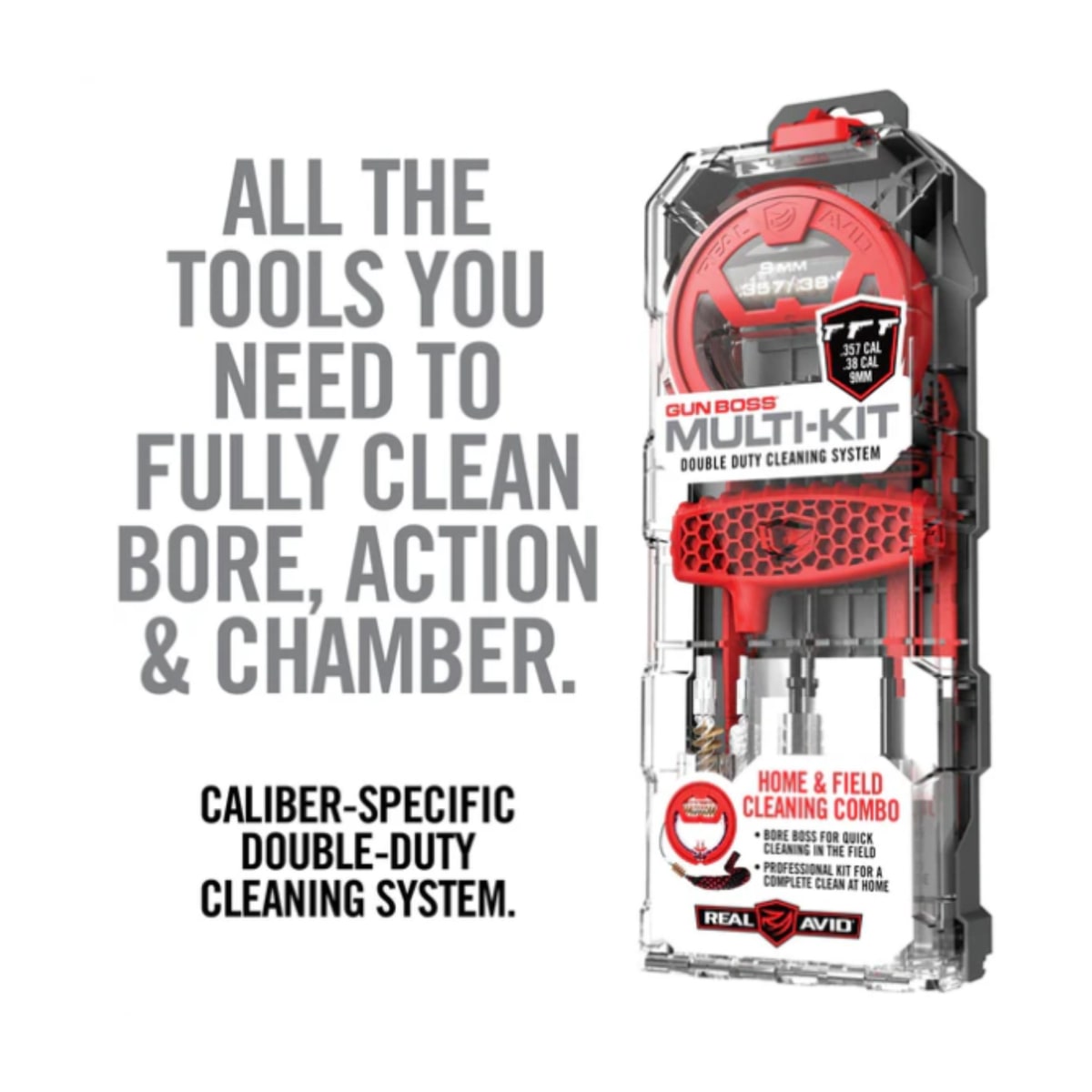 Herramienta Real Avid modelo Gun Boss Multi-Kit - .30CAL/.308CAL/7.62MM, #AVGBMK3088