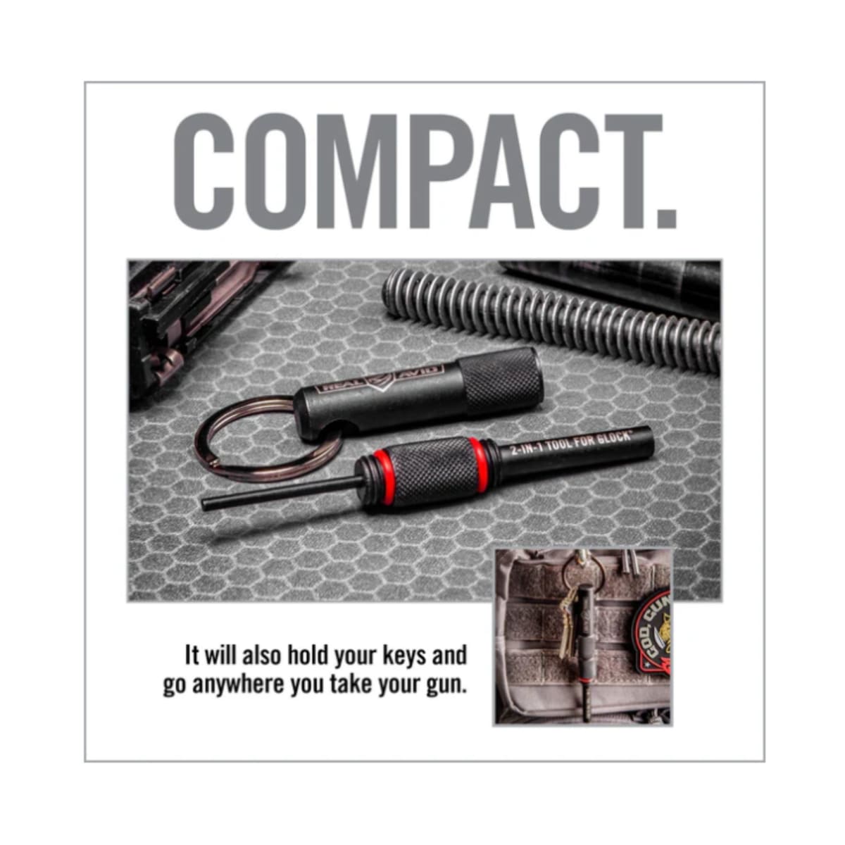 Herramienta Real Avid modelo 2-in-1 Tool For Glock, #AVGLOCK218