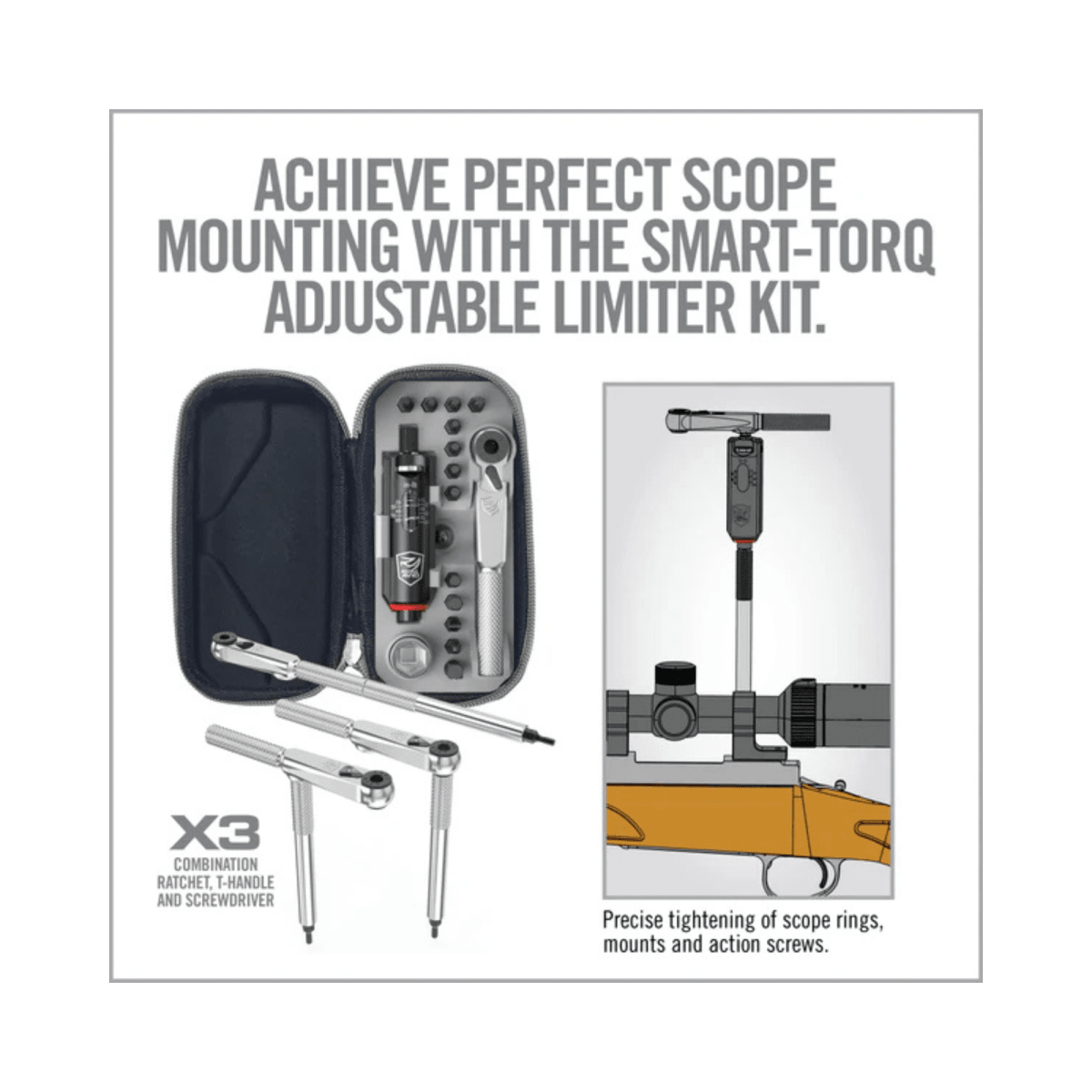 Herramienta Real Avid modelo Smart-Torq Adjustable Limiter & X3 Driver Kit, #AVSTALX3KIT9