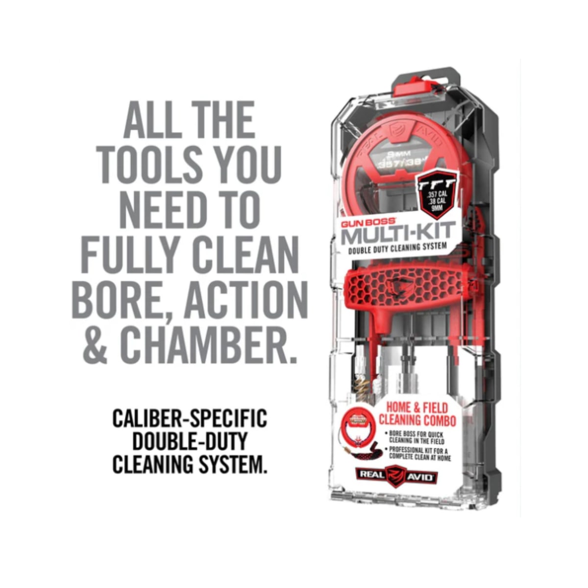Herramienta Real Avid modelo Gun Boss Multi-Kit - .22CAL, #AVGBMK229