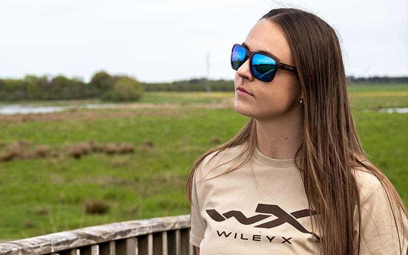 Lente Wiley X TREK Captivate polarizado azul AC6TRK091