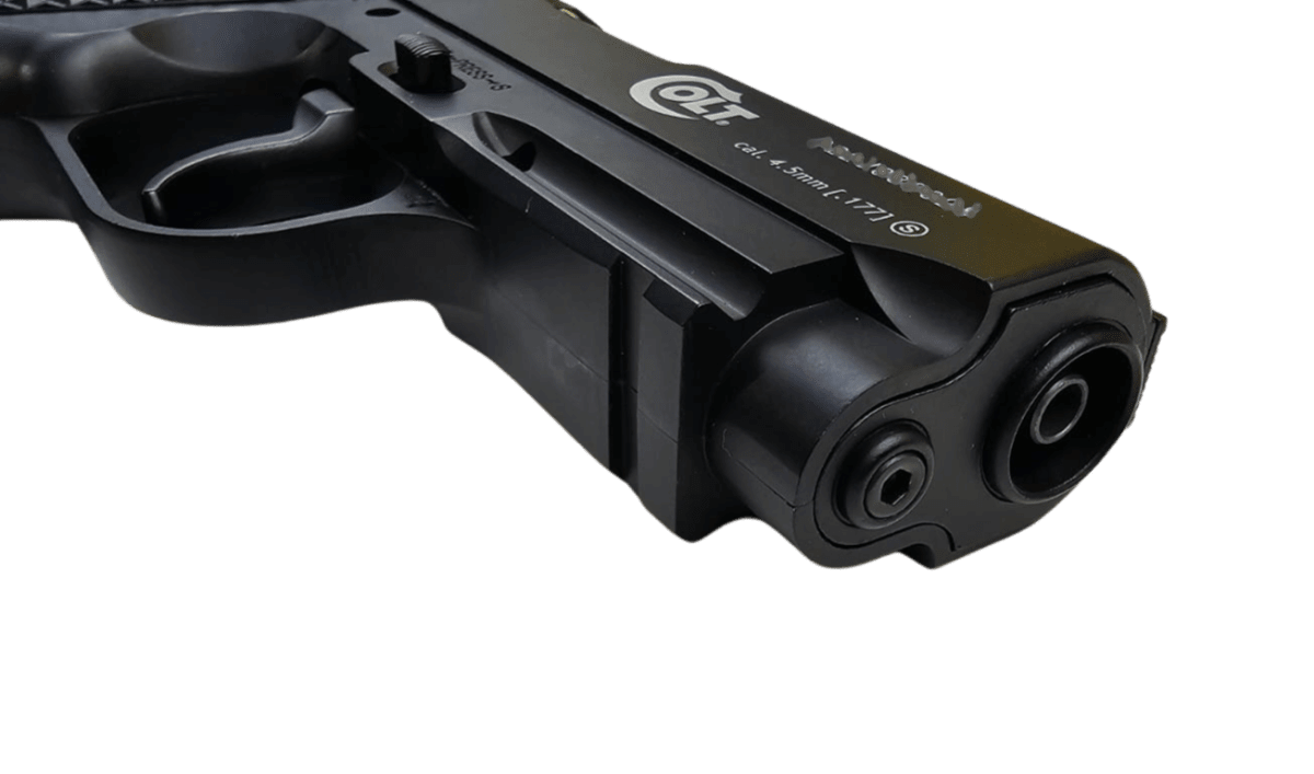 Pistola CO2 Umarex Colt Defender Cal. 4.5 mm BB – 16 Disparos Full Metal (#5.8310)12