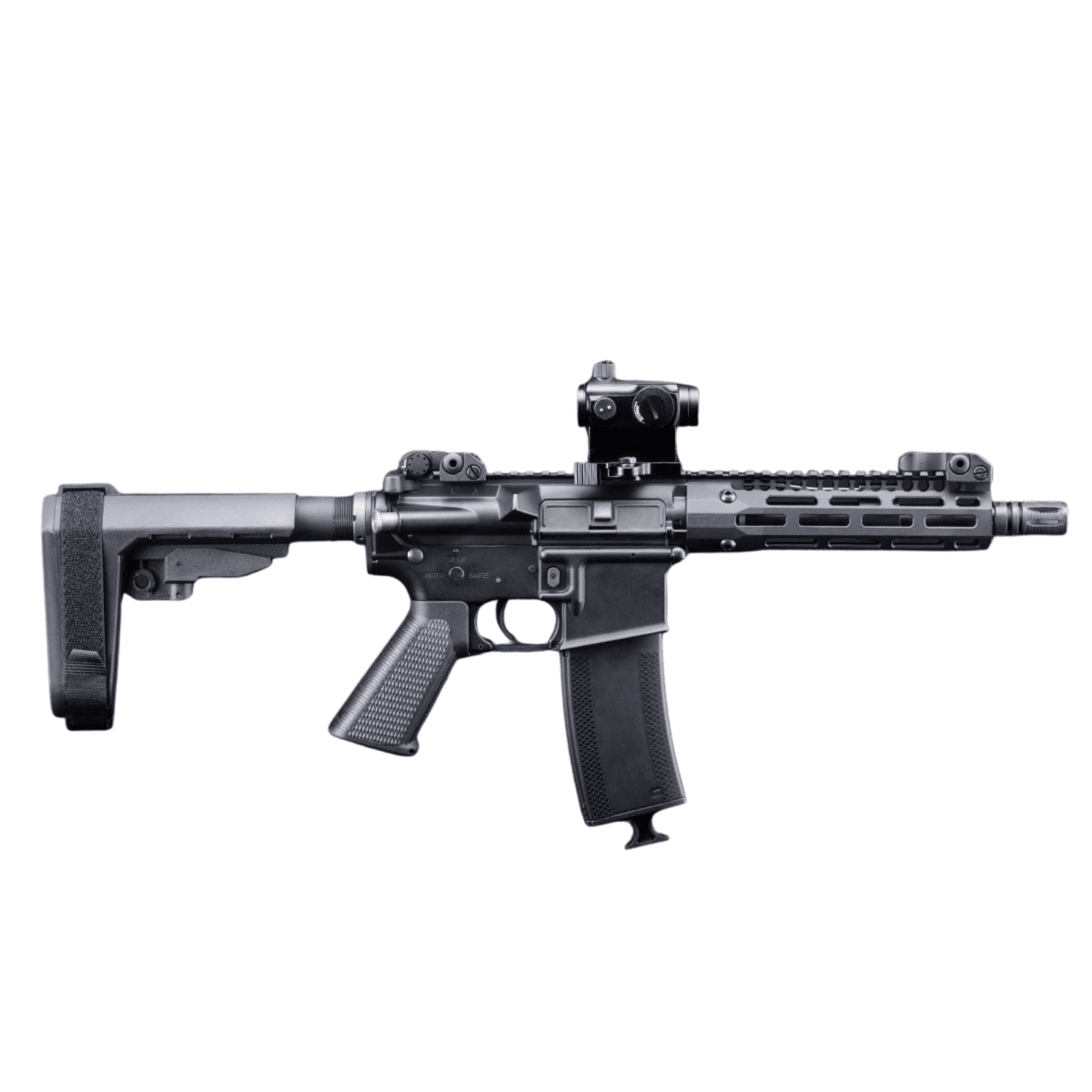 Réplica King Arms cal 6mm EMG Troy industries SOCC 7.6 Negra #EMG-AG-266-BK4