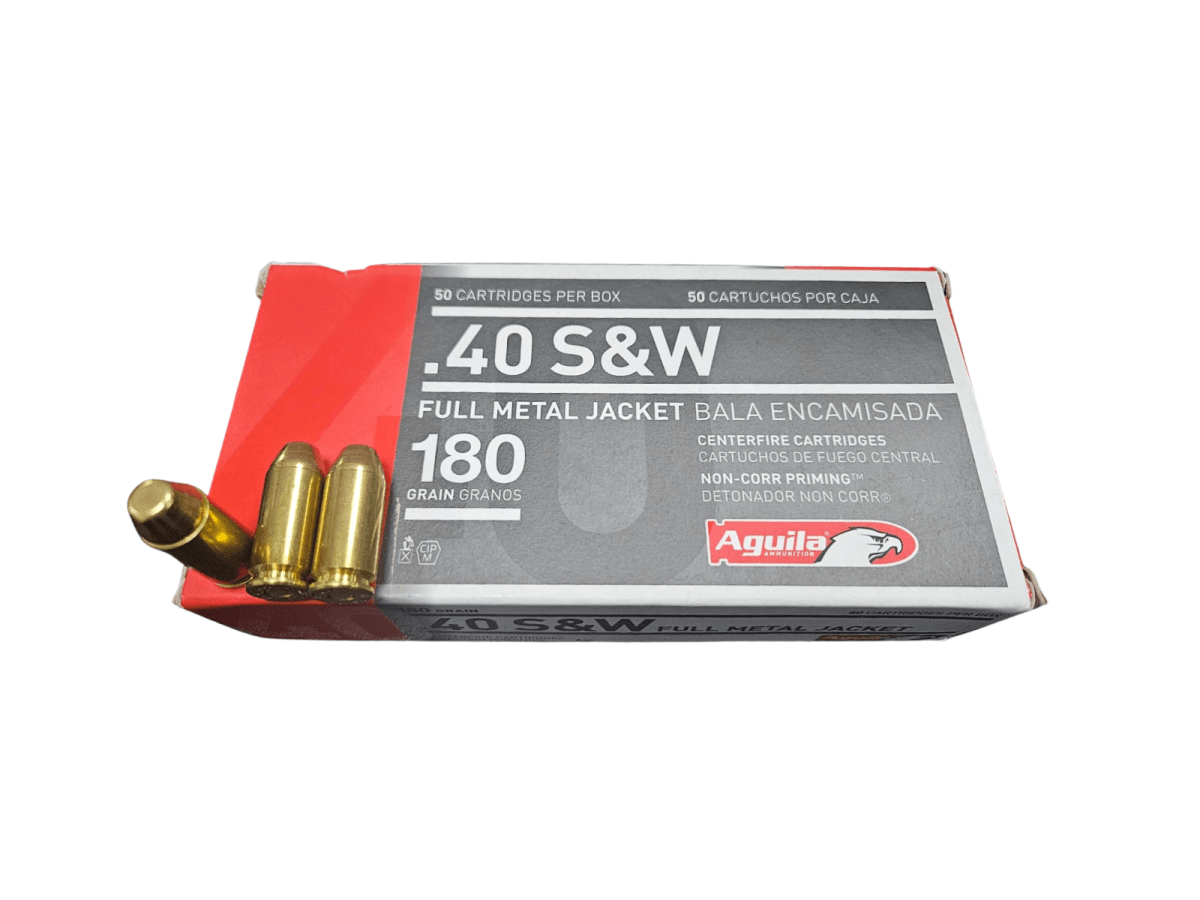 Munición Águila .40 S&W FMJ 180 Gr – Caja 50 Cartuchos1