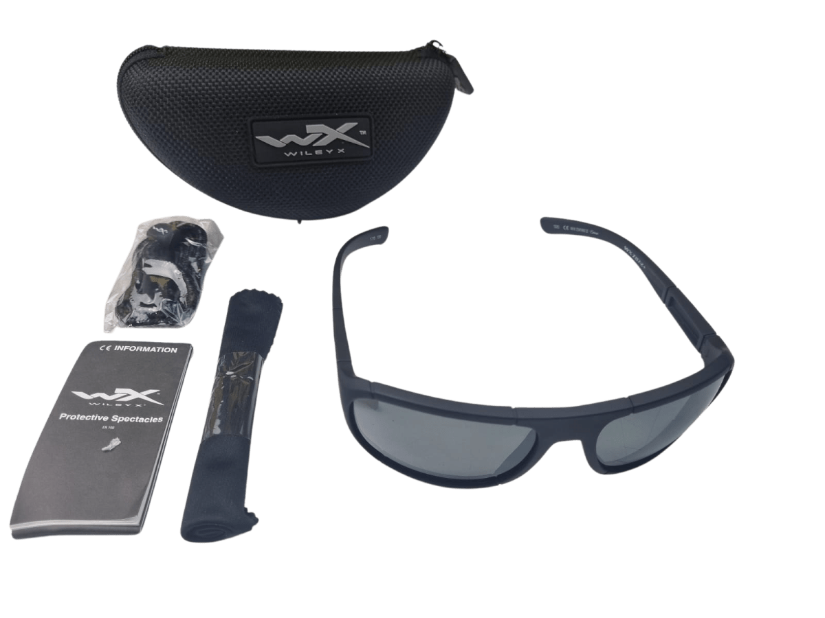 WileyX ACE polarizado mica plateada marco negro5