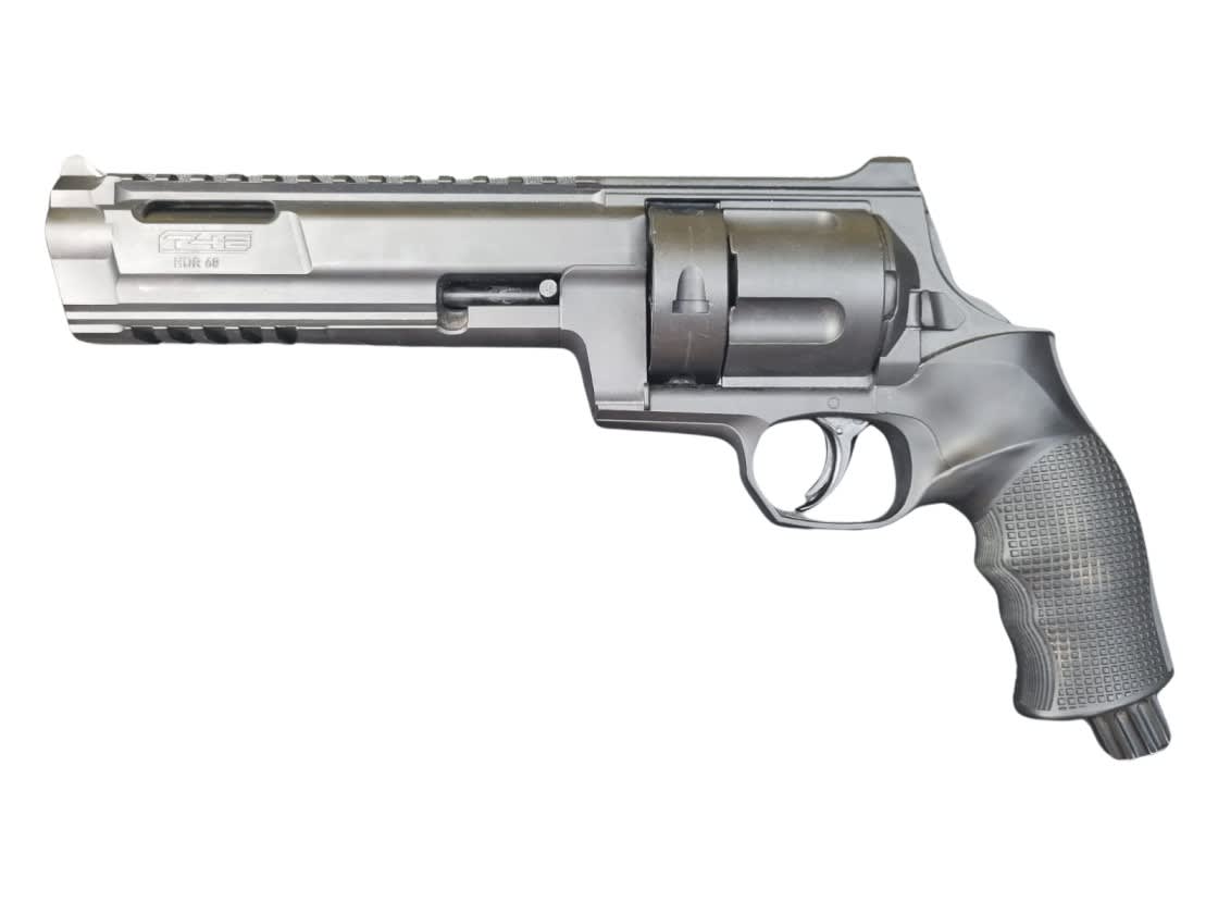 Home Defense HDR68 REVOLVER TRAUMÁTICO - Producto con detalle estético y embalaje1