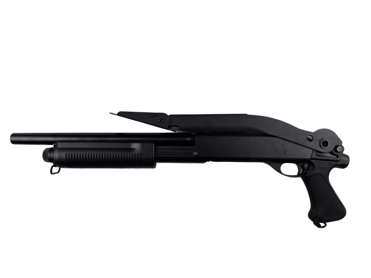 Réplica CYMA cal 6mm Escopeta M870 Spring Tri-shoot3