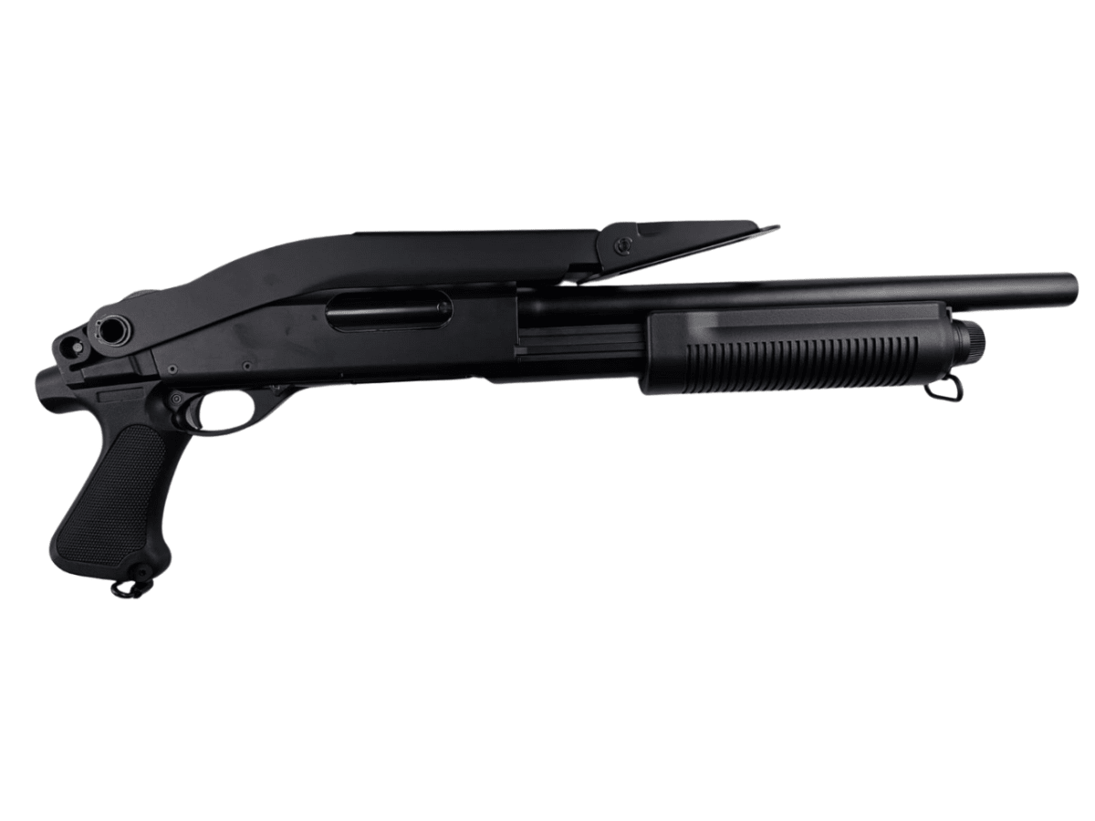 Réplica CYMA cal 6mm Escopeta M870 Spring Tri-shoot4