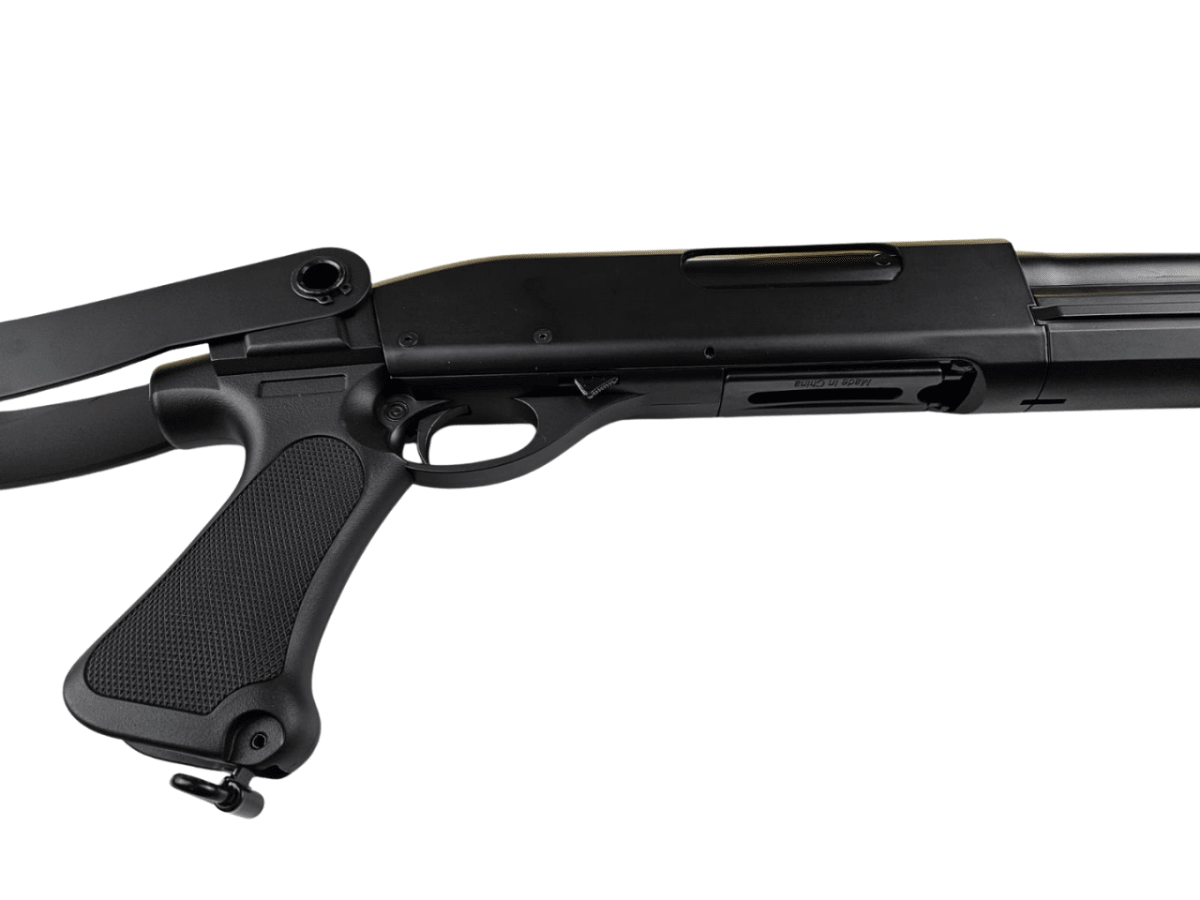 Réplica CYMA cal 6mm Escopeta M870 Spring Tri-shoot9