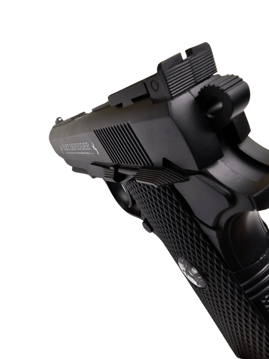 Pistola CO2 Umarex Colt Defender Cal. 4.5 mm BB – 16 Disparos Full Metal (#5.8310)9