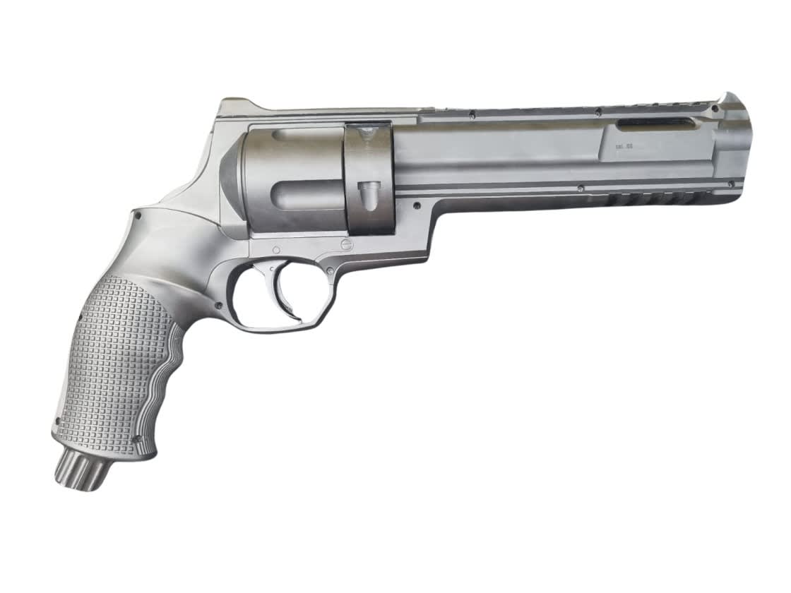 Home Defense HDR68 REVOLVER TRAUMÁTICO - Producto con detalle estético y embalaje2