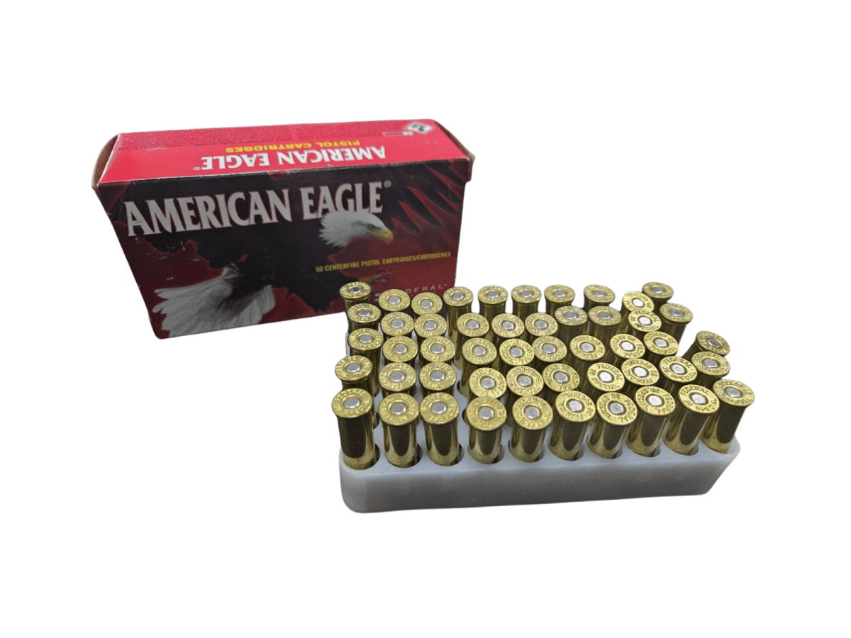 BALA Cal 38 sp. Marca American Eagle, 158 gr, Punta de plomo, Caja 50 unidades5