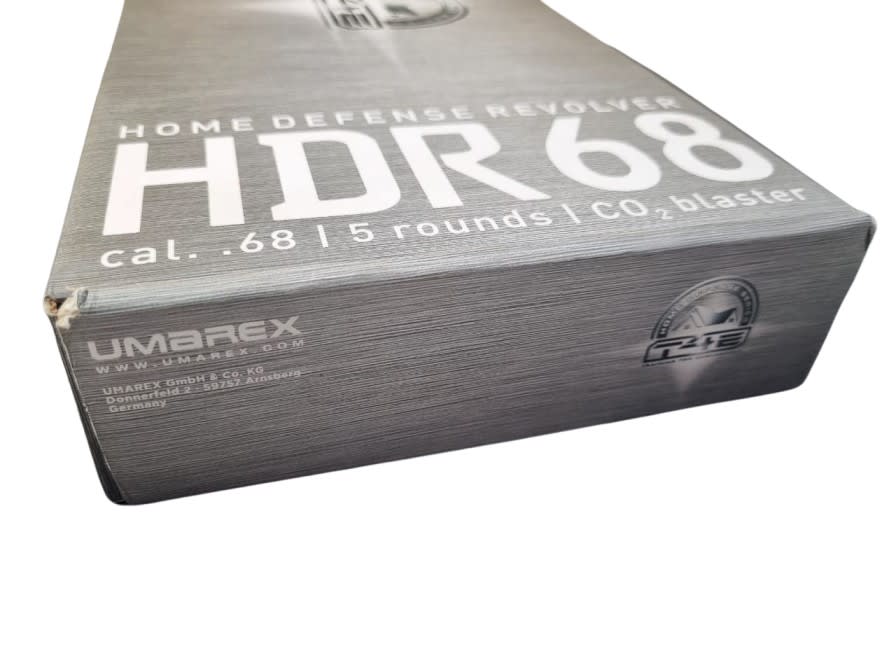 Home Defense HDR68 REVOLVER TRAUMÁTICO - Producto con detalle estético y embalaje7