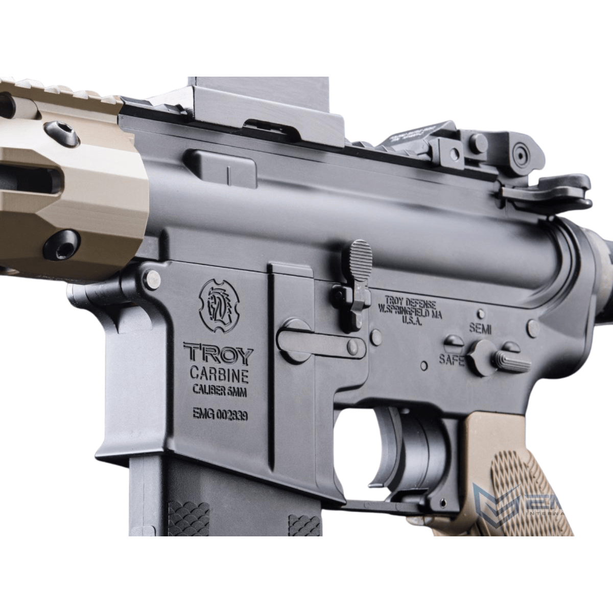 Réplica King Arms cal 6mm EMG Troy industries SOCC 7.6 Coyote #EMG-AG-266-DE5