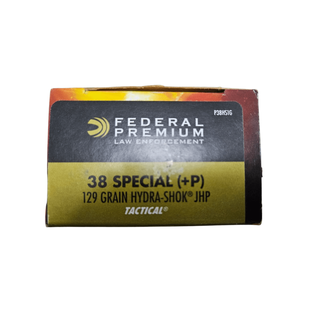 BALA cal .38 sp +P 129 gr Federal Hydra-shock JHP, caja 50 un.4